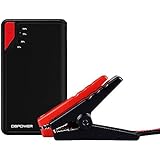 DBPOWER® DJS40 300A Peak 8000mAh Booster Batterie Portable Jump Starter Démarreur de Voiture et Fonction Batterie Externe pour des Téléphones (8000mAh Noir/Rouge)