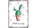Produktbild INTERLUXE WANDSCHILD Shabby Blechschild I WILL SURVIVE Kaktus Lustig Shabby Deko