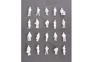 ARCHIFREUNDE 100 x Modell Figuren, weiß unbemalt, für Modellbau 1:150, Modelleisenbahn Spur N