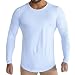 Produktbild SANFASHION Herren Langarmshirt Longsleeve Casual Unifarben Pullover Täglichen Bodybuilding Sweatshirt Basic Fitness Sport Gym T-Shirt