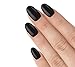 Elegant Touch Pre-Glued Express Nails, Polished Black