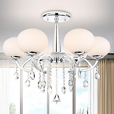 Preisvergleich Produktbild modernen, eleganten 6 Licht Kronleuchter mit globalen Schatten