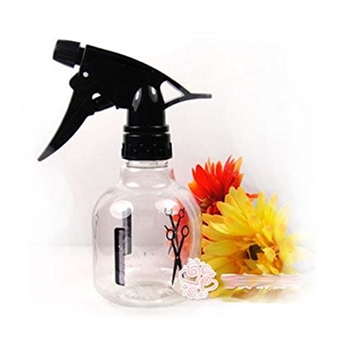 VWH Spray Bottle Black Plastic Spherical Shape For Hair Beauty