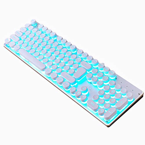 Preisvergleich Produktbild IWTGR K100 Mechanisches Gefühl Tastatur Hintergrundbeleuchtung Spielcomputer Desktop Punk Retro Beleuchtete Tastatur
