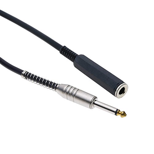 Cablematic - Cable audio micrófono instrumento mono jack 6.3mm macho 