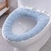 Produktbild HXZ Toilettenseat Kissen Household Waschbares Bad Thickening Stretching Soft Warm Toilettenkissen Vier Farben (Pulver Blau Green Beige),Blue