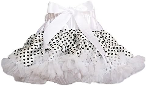 Fadirew™ Girls Stitching-Color Dot Dancewear Tutu Pettiskirts Layered Ruffle Tulle Ballet Dance Skirt Pageant Dress, Age 0-15 Years
