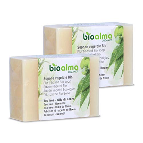 2 x - Tea Tree e olio DI Nem - SAPONE Artigianale Vegetal