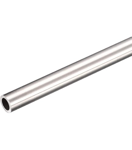 DMiotech 2pz (19mm OD x 17mm ID) Tubo Rotondo in Alluminio 6063 Lunghezza 300mm Tubazione Industriale per Costruzione Telaio Macchinari Progetti Fai Da Te