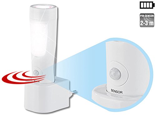Lunartec 2 in 1 LED-Nachtlicht mit Akku-Taschenlampe & PIR-Sensor - 2