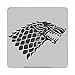 Produktbild Game Of Thrones Untersetzer Stark House Sigil Nue offiziell Grau