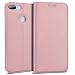 Produktbild SMART LEGEND Huawei Honor 9 Lite Hülle Handyhülle Schutzhülle Leder Wallet Flip Case Bumper Lederhülle Ledercase Klapphülle mit Kartenfach Standfunktion Klappbar Magnetisch Etui - Rosegold