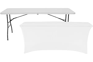 GH91 GARDEN HOUSE GARAGE 91 Mesa Plegable 180cm Blanca + Funda Catering GH91