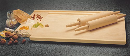 Zenker Teigroller mit Gleitlager, Nudelholz als Backzubehör, Backrolle aus Holz zum Teigrollen – einfach & schonend (Maße: 25 x 6,5 cm), Menge: 1 Stück - 3