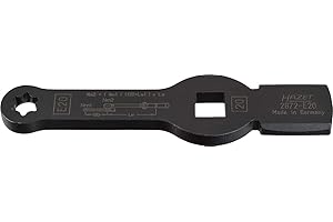 Hazet 2872-E24 Clé à frapper avec 2 surfaces de frappe/carré creux 20 mm torx extérieur Taille E 24 longueur 219 mm