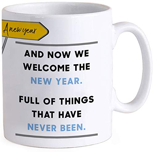 TIED RIBBONS New Year Gift for Boss, Collegues, Employees, Motivational Quotes Printed Coffee Mug(325 ml)