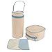SODIAL(R) 5pcs Baby Changing Diaper Nappy Bag Mummy Shoulder Handbag Set Sky Blue