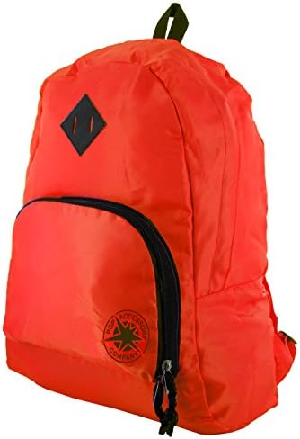 POP Accessory Company Foldaway Backpack Rucksack Bag - Red/Black