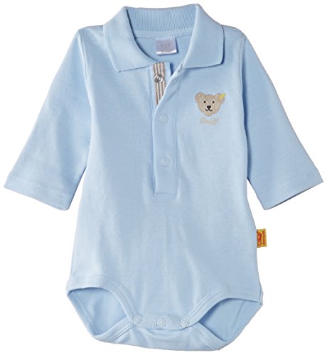 Steiff Unisex Baby 0008713 1/1 Sleeves Bodysuit, Blue (Steiff Marine), 0-3 Months (Manufacturer Size:56)
