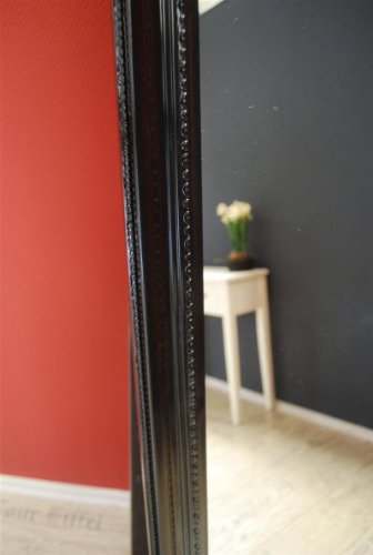 Livitat LV8752-B antik barock Ankleide-/Standspiegel Landhaus, 180 cm, schwarz - 4