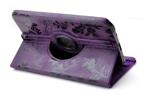 Farbe: lila / violett, 360° drehbar Schutztasche Samsung Note 8.0 (N5100) 8Zoll Tasche Schutzhülle Hülle