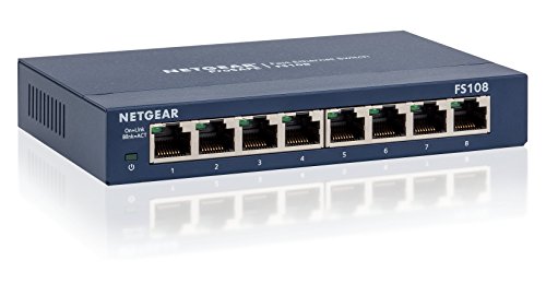NETGEAR FS108-300PES Netzwerk Unmanaged Switch (8-Port)
