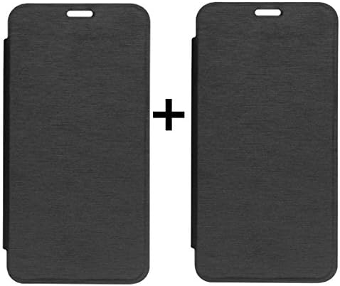 MuditMobi Flip Case Cover Combo Pack Normal Flip Flap Black Blk (2) Flip Case Cover for Lava Iris X9