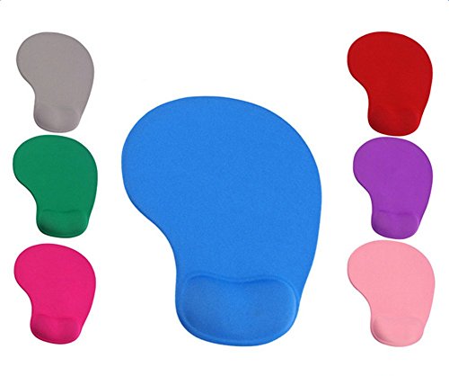 Demarkt Ergonomisches Komfort Mauspad mit Handauflage aus Gel, (19 x 23cm, Stoff) Rote - 4