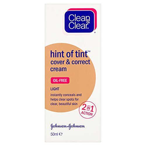 Clean & Clear Hint of Tint Cover and Correct Cream, Light 50 ml