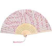 Good01 Lace Bamboo Handheld Folding Fans For Girls Women Green
