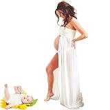 Modern schwangere Frauen Fotografie Stützen, Maternity Gown Split Front Foto Shoot Kleid, Maternity Photographic Röcke by TrivingTech - 6
