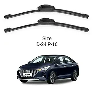 SDR Wiper Blades Compatible for Hyundai Verna fludic new 2020 (D-24 P-16)