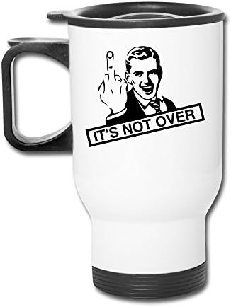 Superior It's Not Over Travel Mugs With Handle White Drink Bottle With Easy Clean Lid