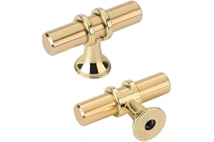 SYZOW 10 sztuk Złote Uchwyty do mebli kuchennych Uchwyty Złote klamki do drzwi-uchwyty meblowe Szuflady Uchwyty do drzwi Gałki 50 mm