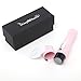 Mini Lady Wet and Dry Shaver - KingOfHearts™ Pocket Size Hair Removal Tool for Bikini Trimming, Leg and Arm Hair Shaving, Waterproof Design with Battery Operated , Come with a Cleaning Brush - Pink