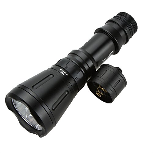 Lixada LED Taschenlampe 4800LM 8-Modus T6 Tauchen Unterwasser Outdoor Wasserdicht 60m Fackel Licht Lampe - 4