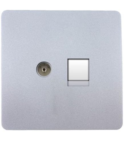 Galion - 1 Gang Single RJ11 Telephone Socket Outlet - White - View #3