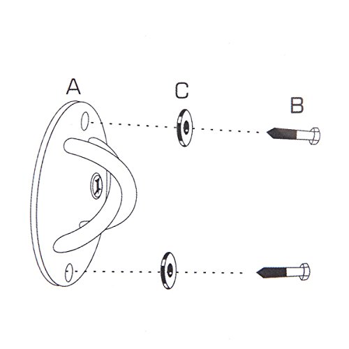 Suspension Strap Trainer Mount Anchor Bracket Hook Wall