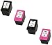 Produktbild Printing Pleasure 4 XL Druckerpatronen für HP Deskjet 2620, 2630, 2632, 2633, 2634, 3700, 3720, 3730, 3732, 3733, 3735, Envy 5020, 5030, 5032 | kompatibel zu HP 304XL (N9K08AE & N9K07AE)