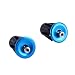 Produktbild HCFKJ Ein Paar Aluminium Fahrrad Radfahren Lenkergriffe Griff Bar Cap End Plug (blau)
