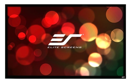 Elite Screens Er100Wh1 Sable Frame Series 254 100 Inch Screen for Projector White