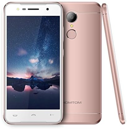 HOMTOM HT37 SIM-Free Smartphone Android 6.0 with 5.0" HD Screen, 2GB RAM + 16GB ROM, 3G, MTK6580 Quad-core 1.3GHz, Dual Speaker Dual SIM, 8.0MP+2MP Camera, 3000mAh Battery, Fast Charging, Fingerprint (Rose Red)