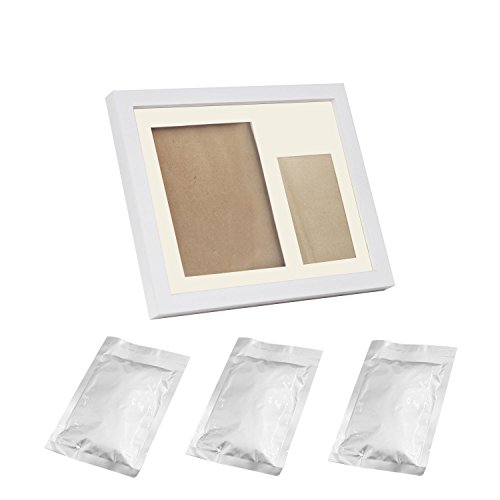 Handabdruck Baby Fußabdruck Bilderrahmen Baby Abdruck Geschenk für Neugeborene Andenken des Rahmen - 7