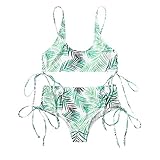 MRURIC☀ bademode Damen Frauen Bademode Beachwear gedruckt 2 Stück Bikini Badeanzug Oberteil Badebekleidung Strandmode Strandkleidung Schwimmen Set Schwimmanzug Beachwear Bikinihose