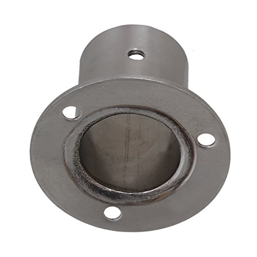 BQLZR Edelstahl-Rohr Flansch Sockel Rod Halterung Halter für 25mm Durchmesser Rohr Hardware Packung mit 2 - 2
