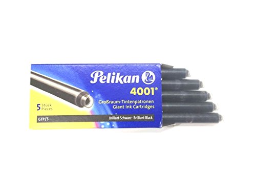 Pelikan 310615 Tintenpatronen 4001 GTP/5, 5-er Pack, brillant-schwarz - 2