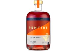 Pentire Coastal Spritz 50cl - Botanical Alcohol Free Aperitif - Distilled from Native Cornish Plants - No Added Sugar - Vegan - Nothing Artificial - Non Alcoholic Blood Orange Gin - Flavoured Gin