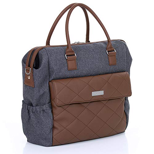 Preisvergleich Produktbild ABC Design Wickeltasche Jetset - Diamond Special Edition - inkl. Wickelauflage, Flaschenwärmer und Utensilientasche - Asphalt