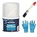 Produktbild Polyglas VT Reparatur Box mit Glasfasermatte, Harz mit Härter, Pinsel von E-com24 zum Auftragen und 1 Paar Nitrilhandschuhe (400 g)