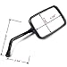Motorcycle Chrome Plated Billet Aluminum Outside Rearview Side View Mirrors Multi Angle Adjustable Blindsight Rearview Handle Bar End Convex Universal Fit For Cruiser Chopper Standard Bike Yamaha XJ 600 Diversion